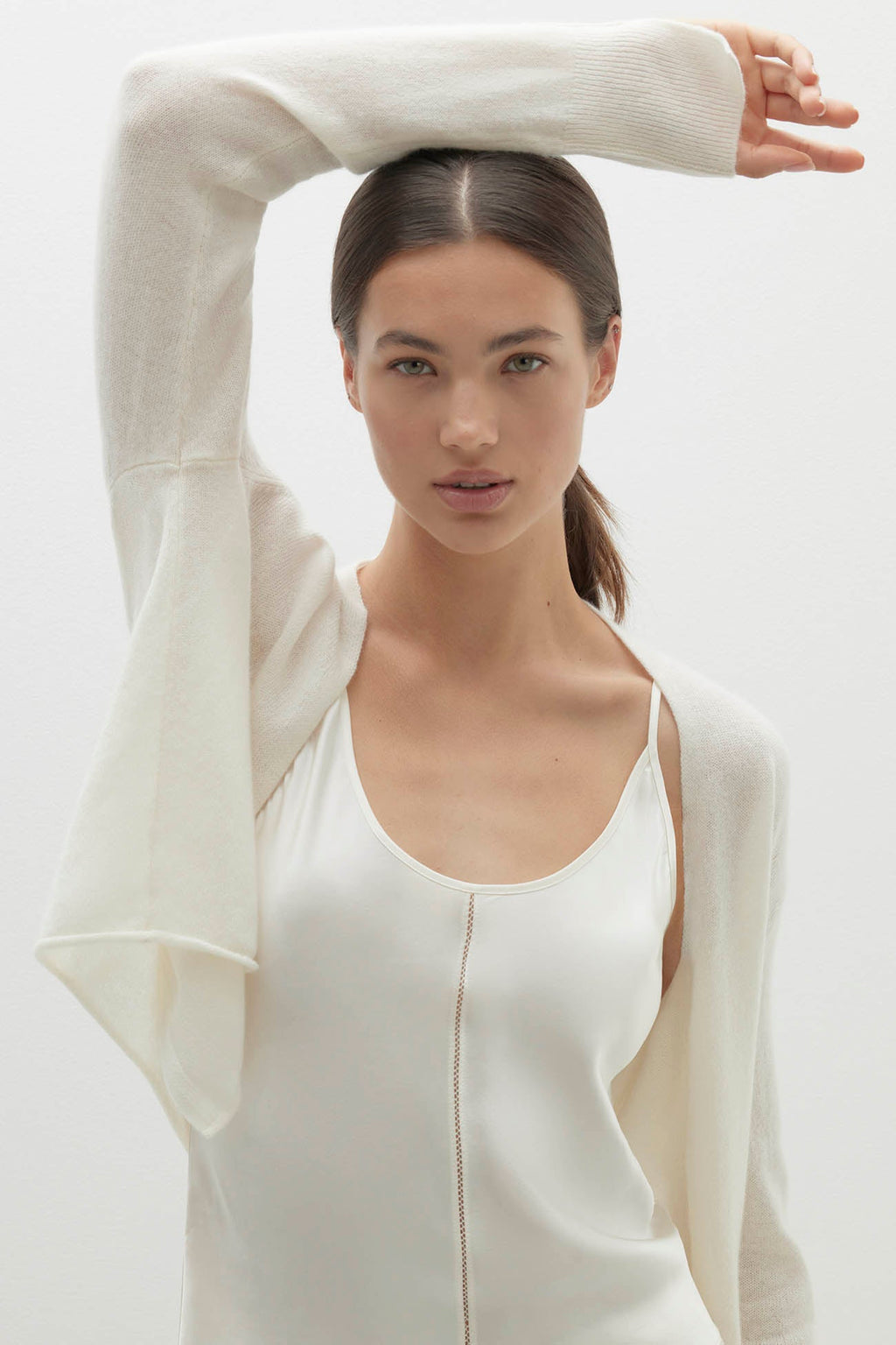 JUNO CROPPED CASHMERE CARDIGAN