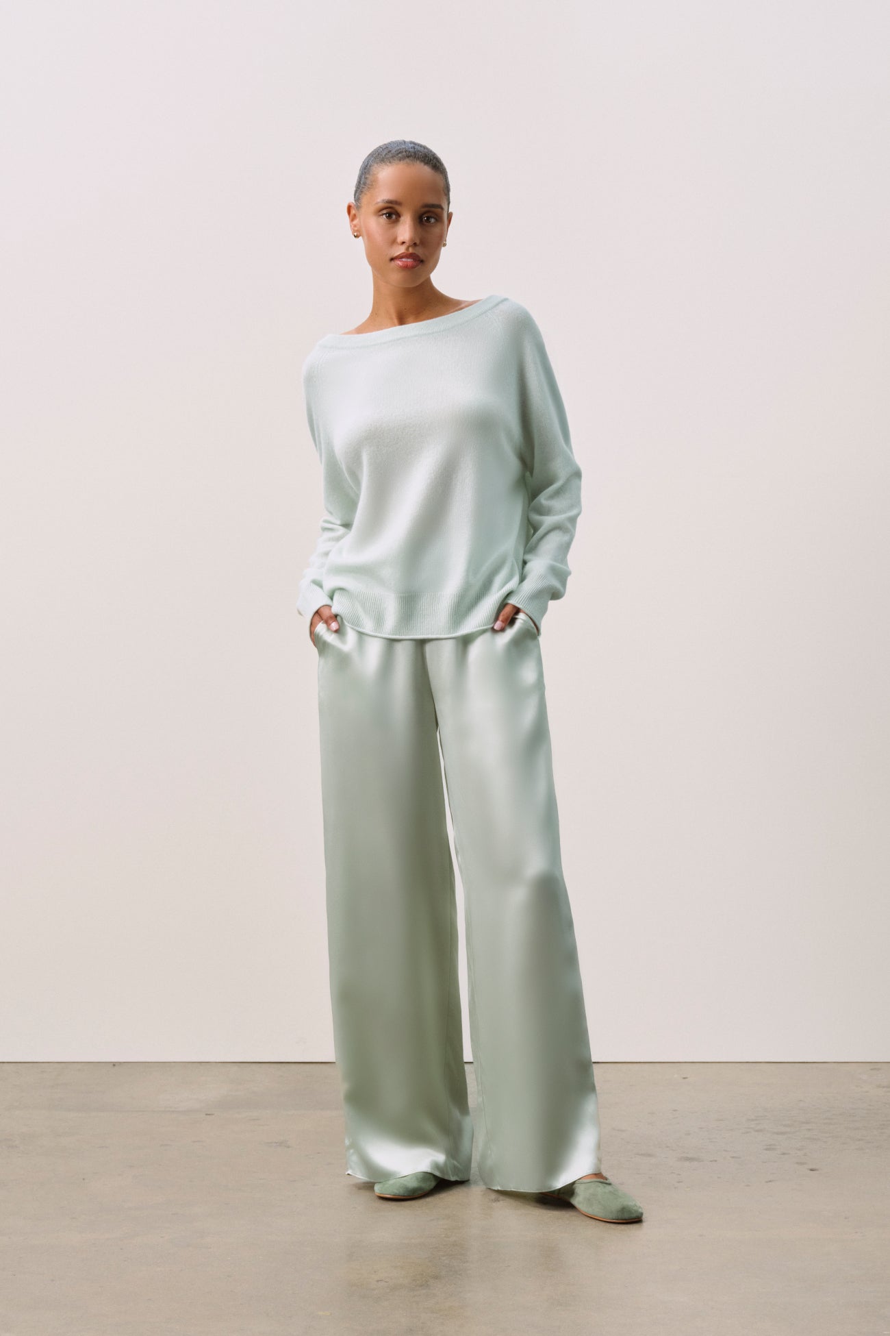 AZALEA CASHMERE OFF THE SHOULDER SWEATER