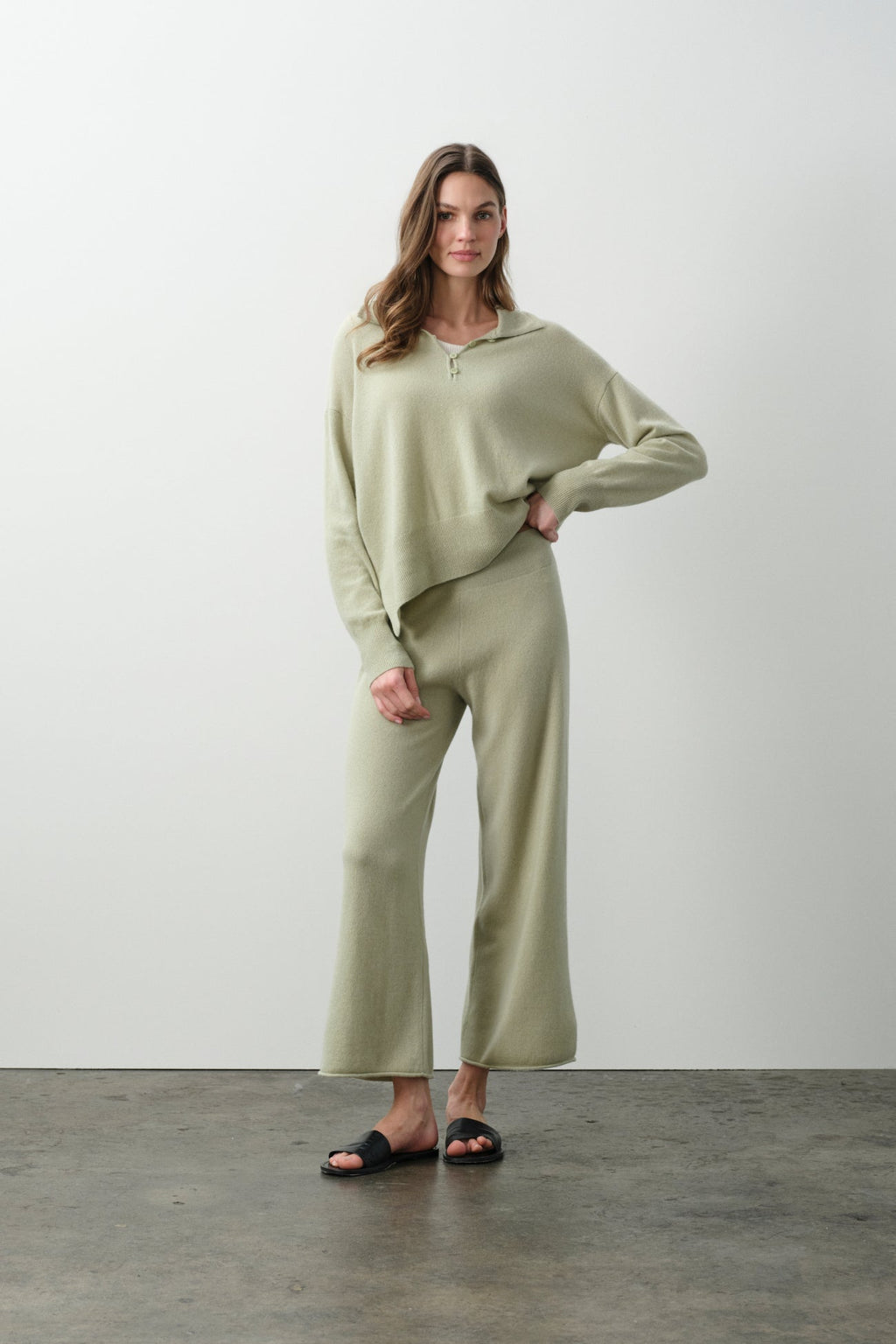 MARINA CROPPED CASHMERE PANT