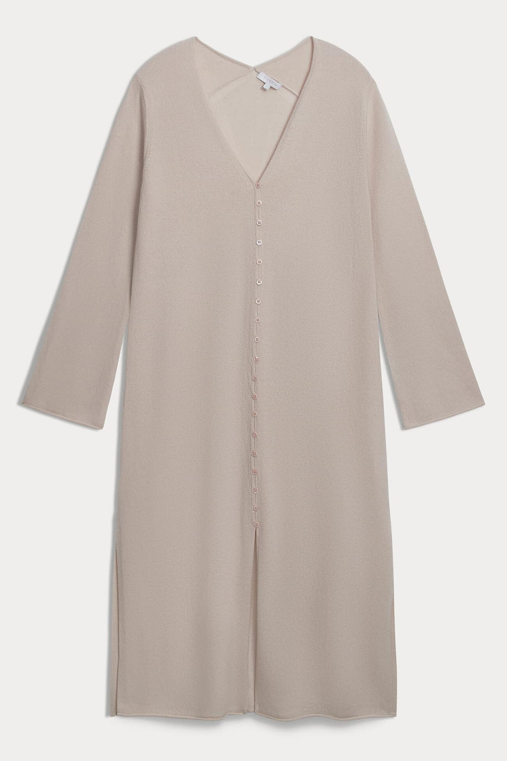 ELOISE BUTTON-FRONT CASHMERE KAFTAN