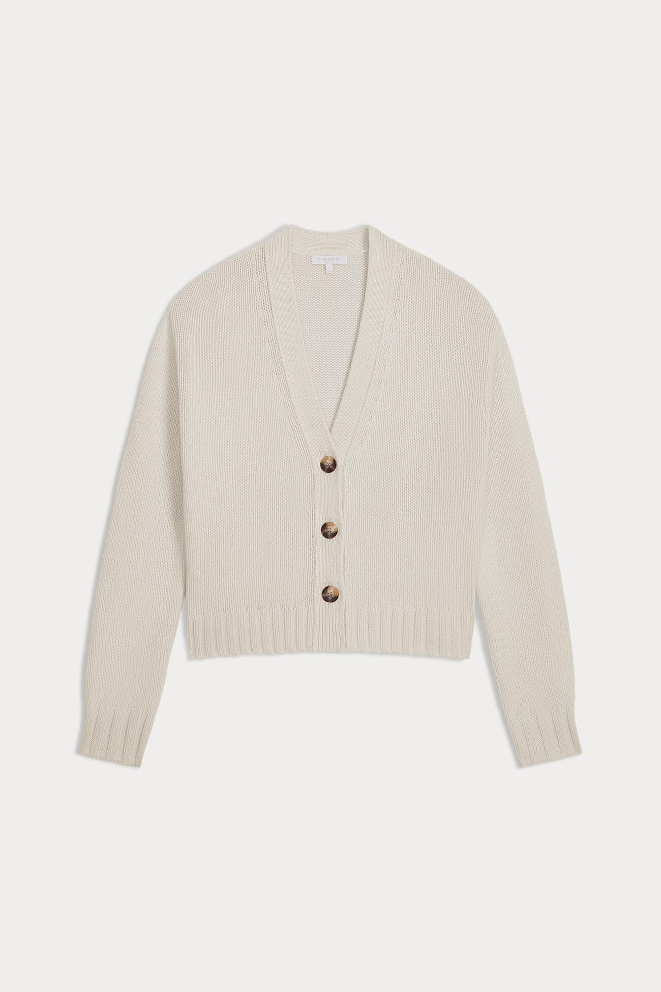 GENEVIEVE ORGANIC CASHMERE BLEND CARDIGAN