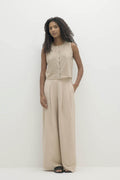 VERONICA CASHMERE BLEND BUTTON-UP VEST