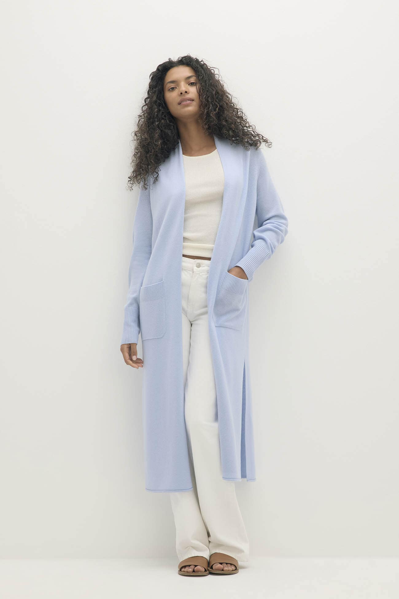 CARMELA LONGLINE CASHMERE CARDIGAN