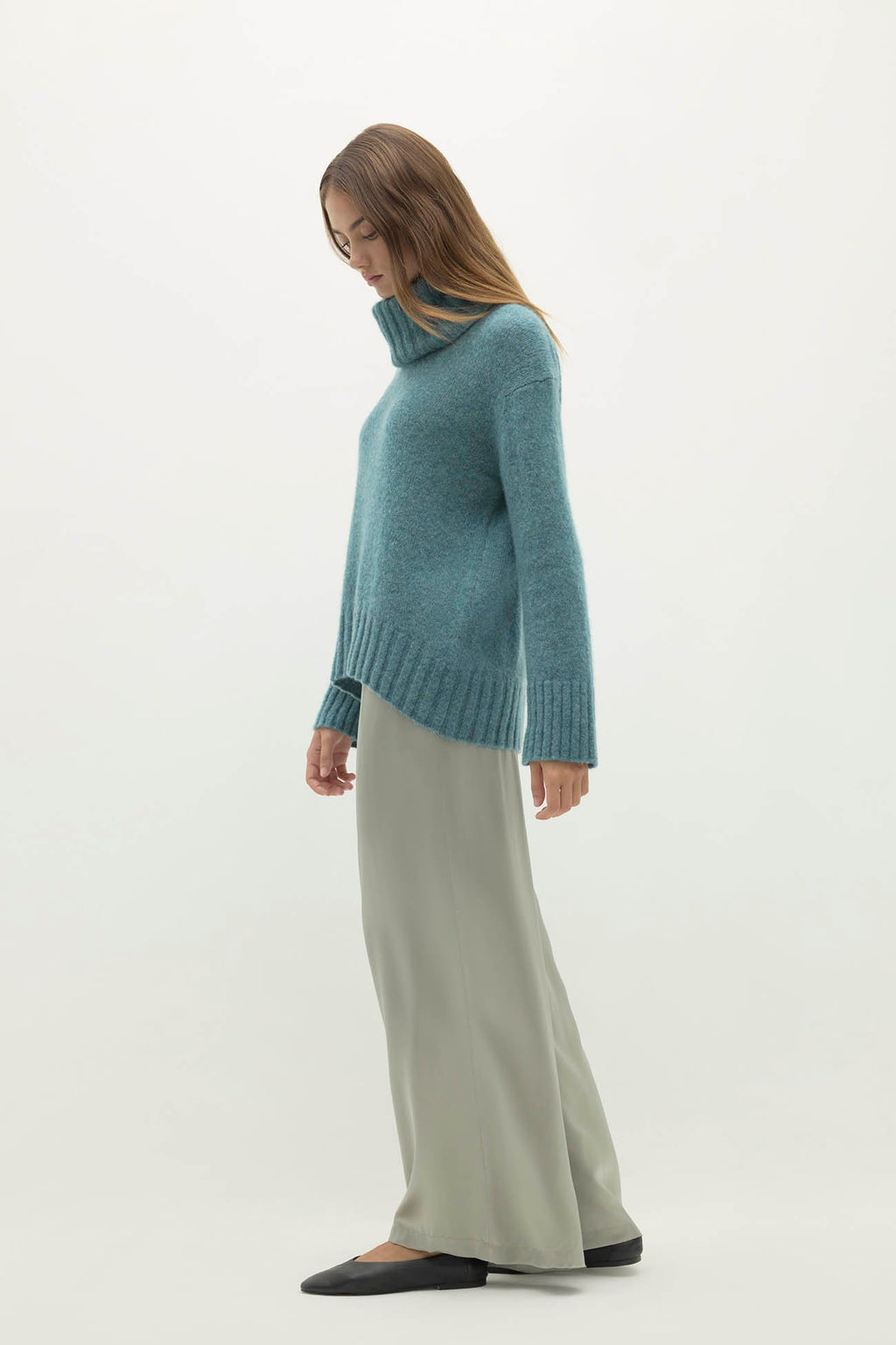 MARTINA CLOUD SPUN CASHMERE TURTLENECK