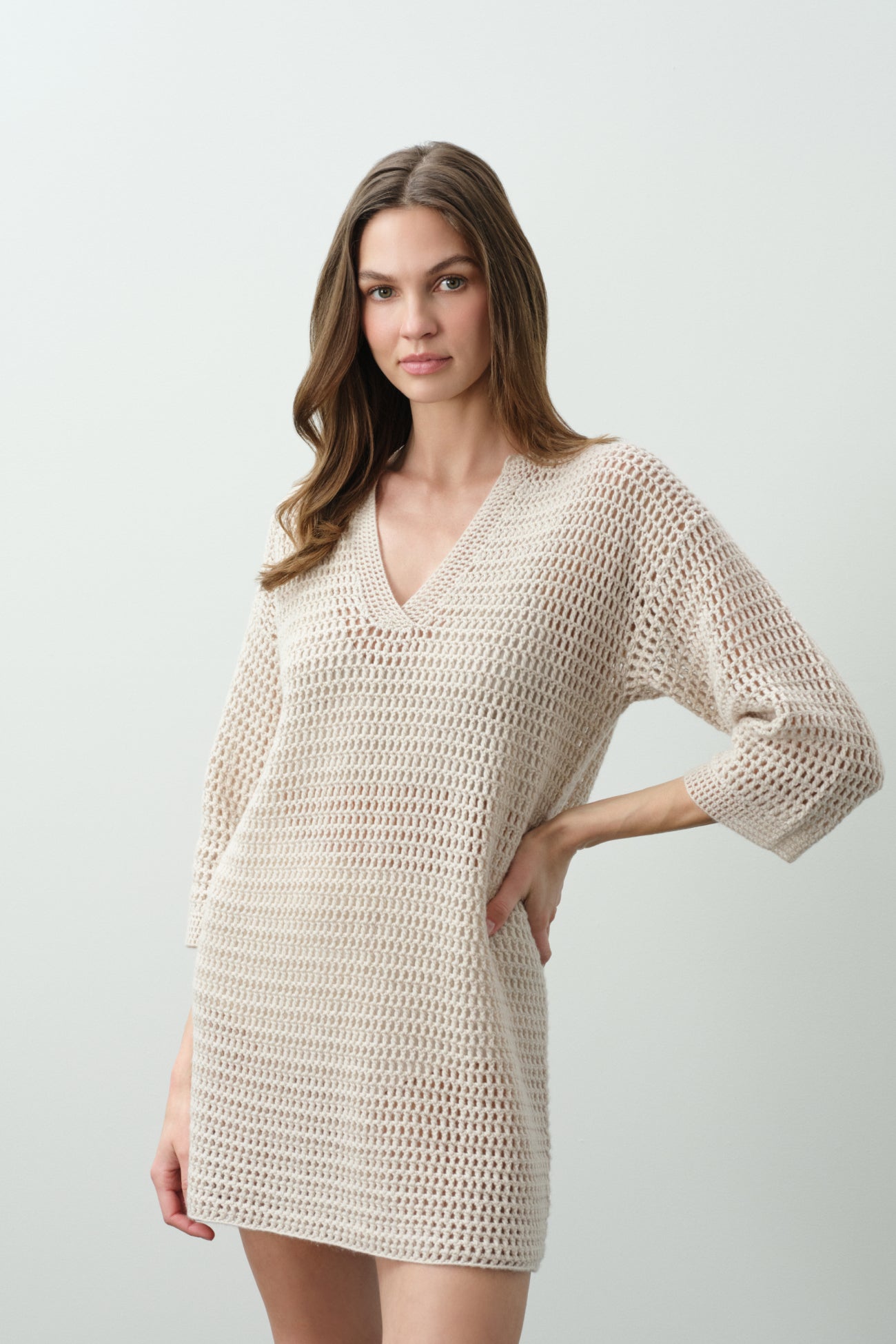SOLEIL HAND-CROCHETED TUNIC