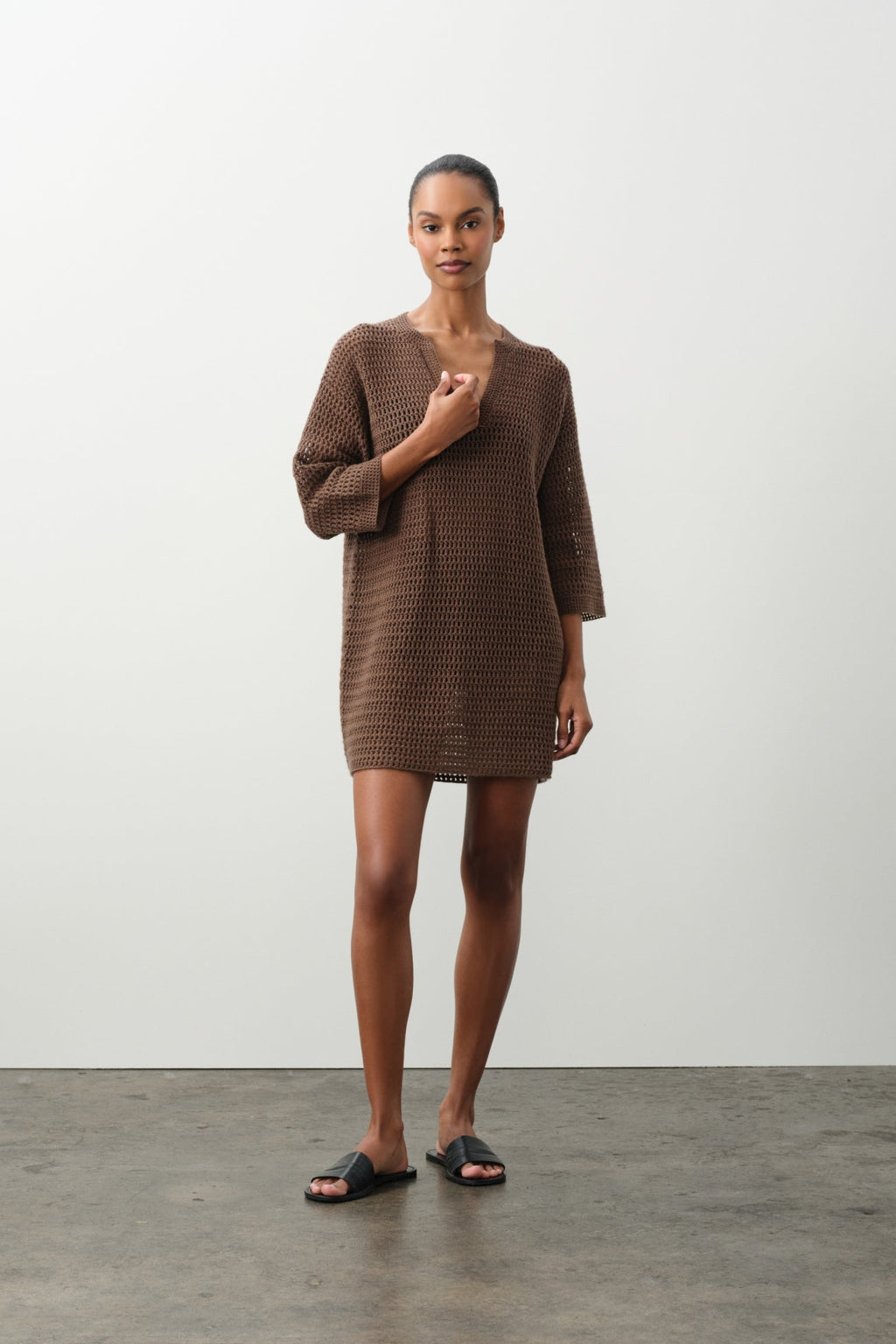 SOLEIL HAND-CROCHETED TUNIC