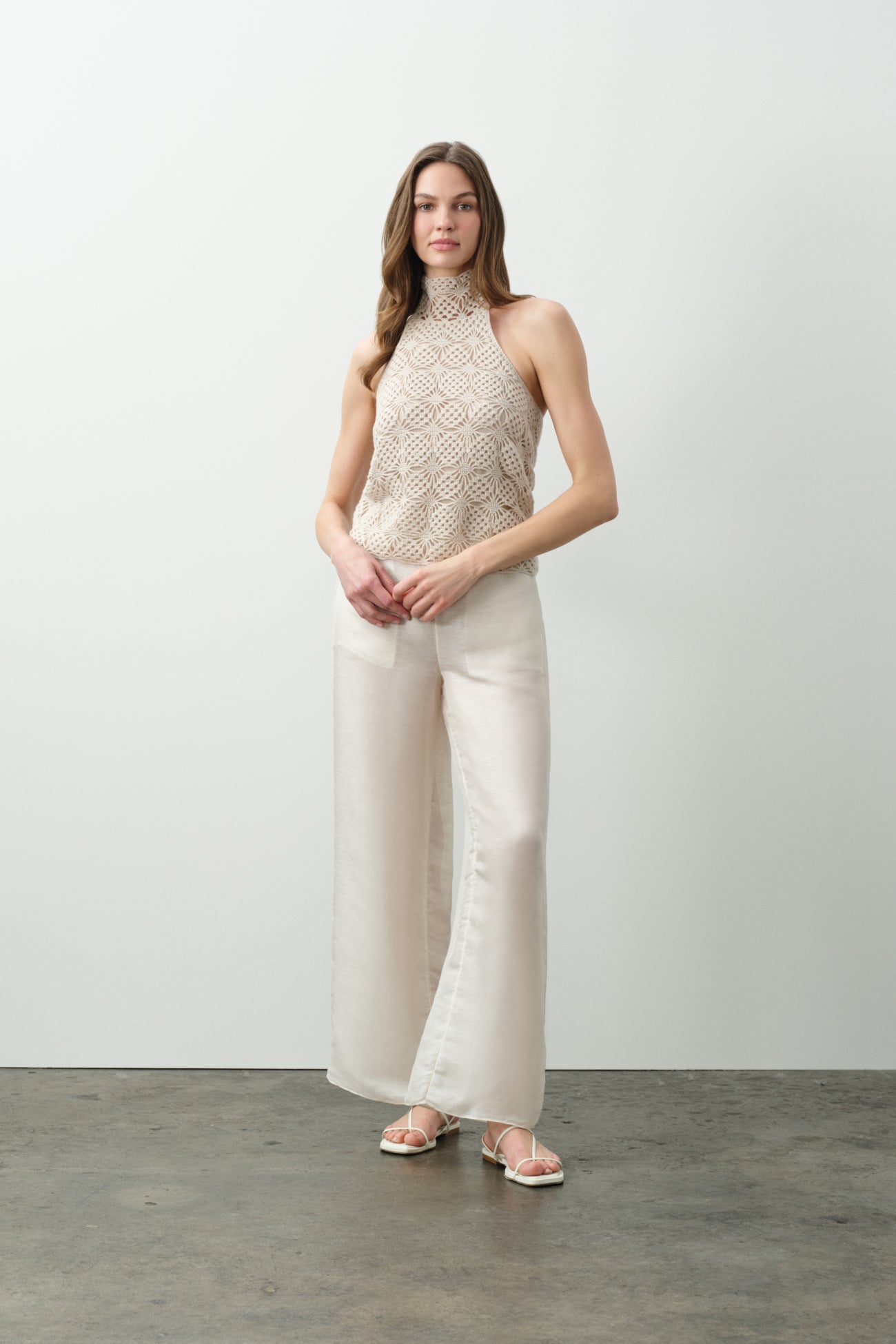 LUANA HAND-CROCHETED HALTER TOP
