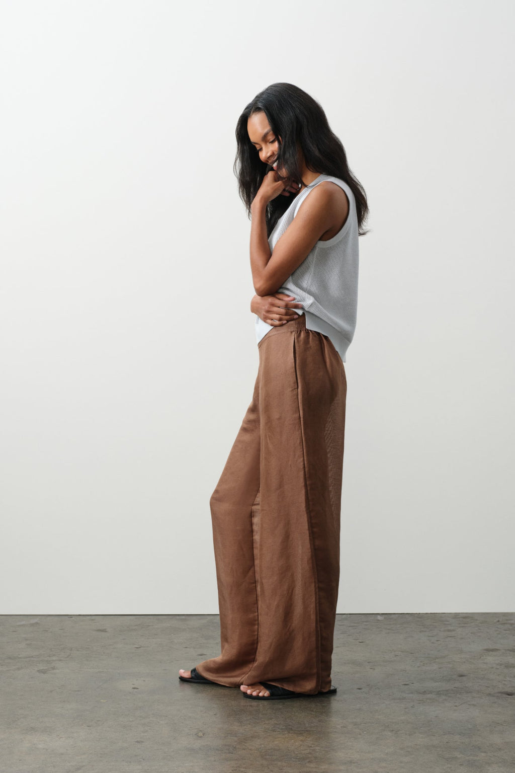 ADARA LINEN SILK PANT