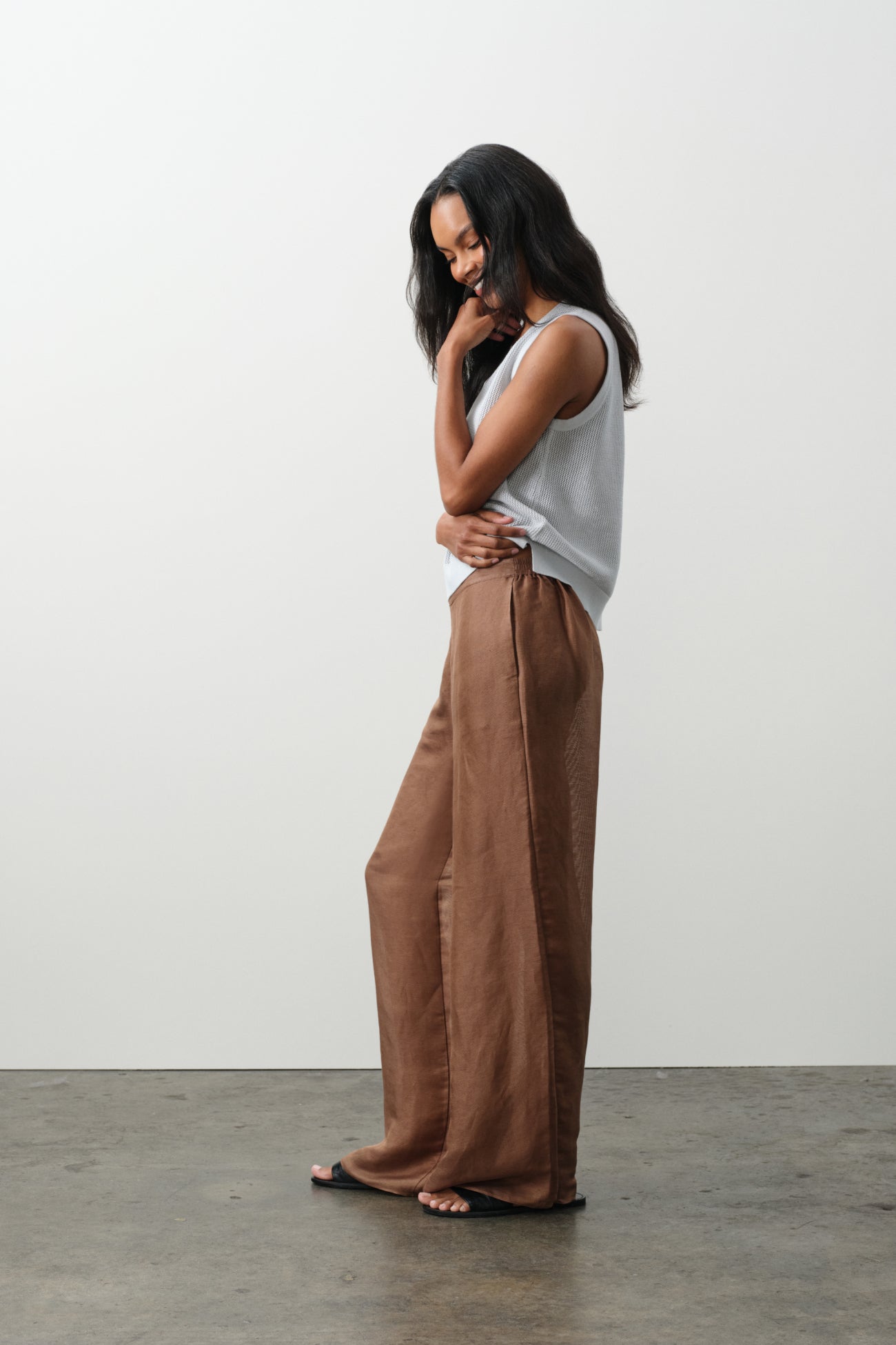 ADARA LINEN SILK PANT